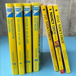 Nancy Drew Bundle 7 Books (4) Hardback (3) Softback